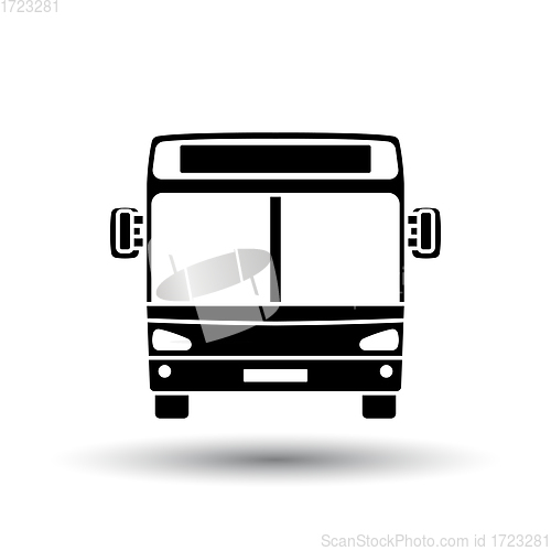 Image of City bus icon front view