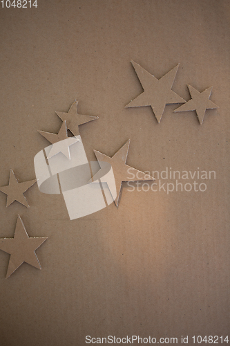 Image of Creative decorations of cardboard.