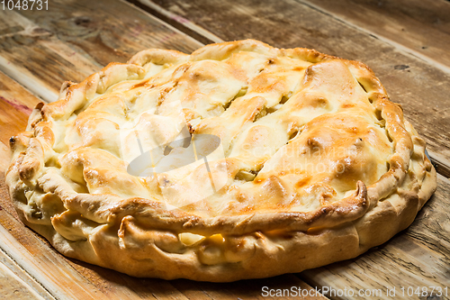 Image of Homemade Organic Apple Pie Dessert Ready to Eat