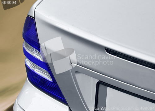 Image of Close-up picture of a car back