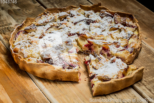Image of Homemade Organic Apple Pie Dessert Ready to Eat