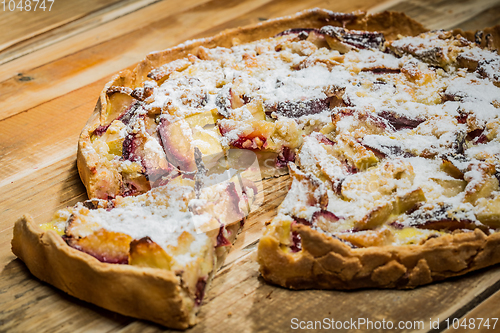 Image of Homemade Organic Apple Pie Dessert Ready to Eat