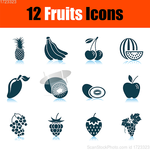 Image of Fruits Icon Set