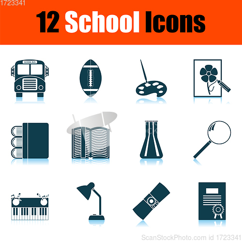 Image of School Icon Set