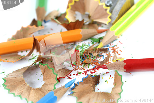 Image of Pencils and sharpener