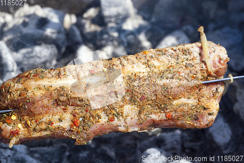 Image of raw meat barbecue