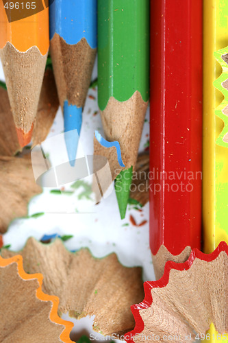 Image of Pencils and wood shavings