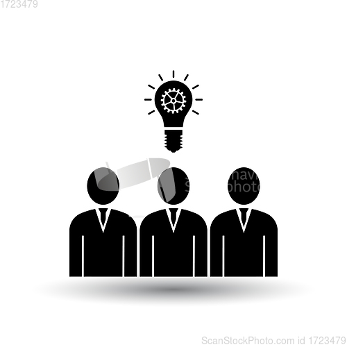 Image of Corporate Team Finding New Idea Icon