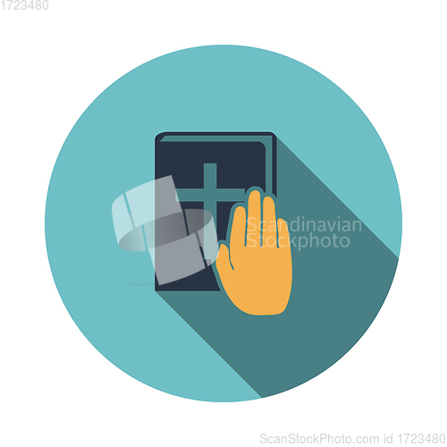 Image of Hand on Bible icon