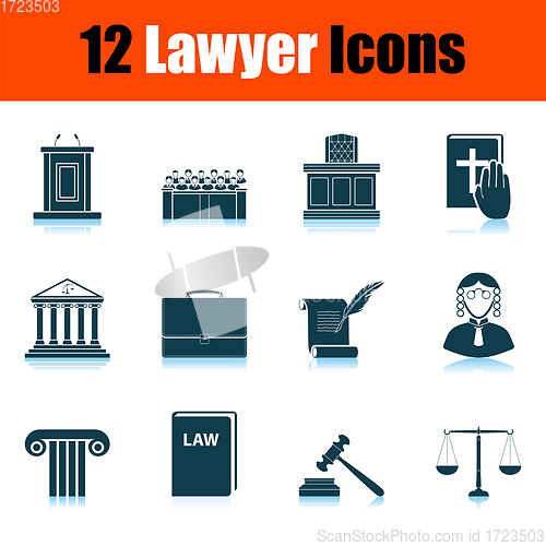 Image of Lawyer Icon Set