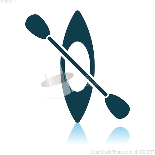 Image of Kayak And Paddle Icon