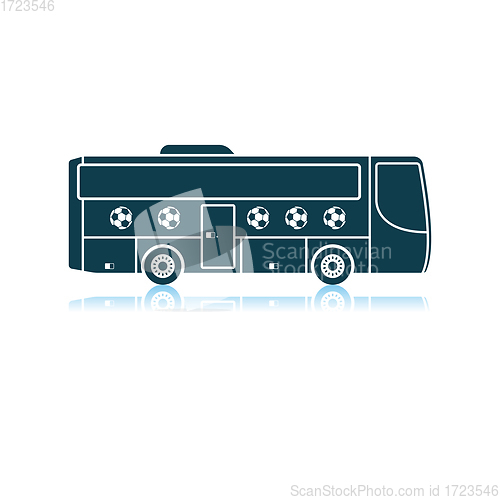 Image of Football Fan Bus Icon