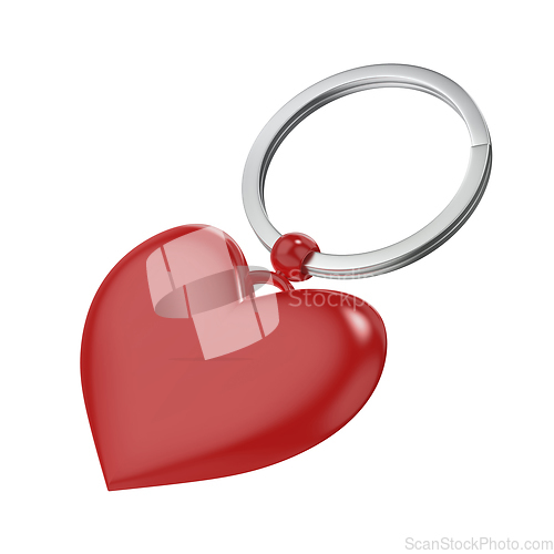 Image of Keyring with red heart