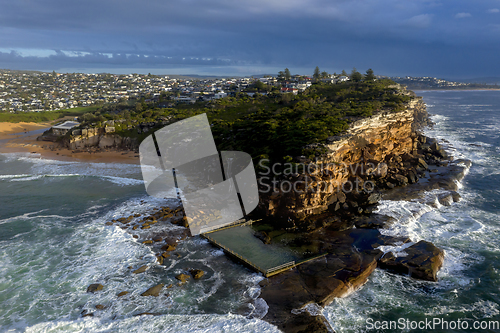 Image of Aerial landscape views of North Curl Curl  Northern Beaches Ausr