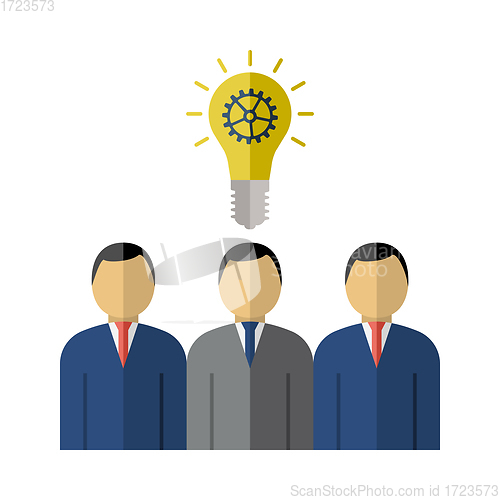 Image of Corporate Team Finding New Idea Icon