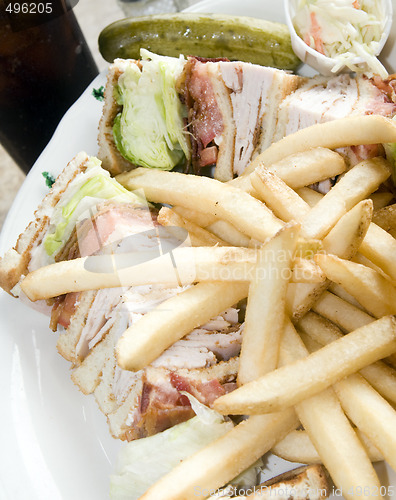 Image of turkey club sandwich 