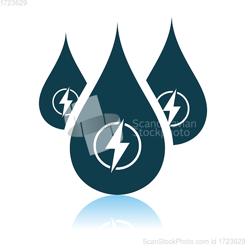 Image of Hydro Energy Drops Icon