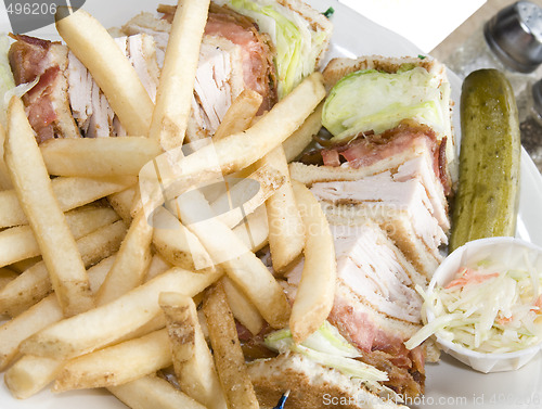 Image of turkey club sandwich