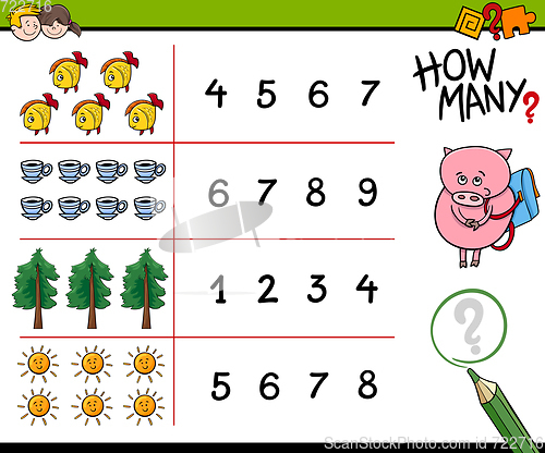 Image of counting activity for kids