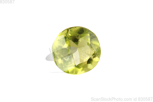 Image of olivine mineral isolated