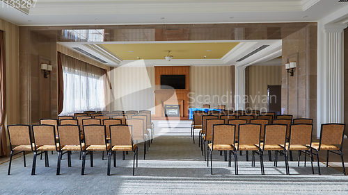 Image of Empty interior of conference hall.