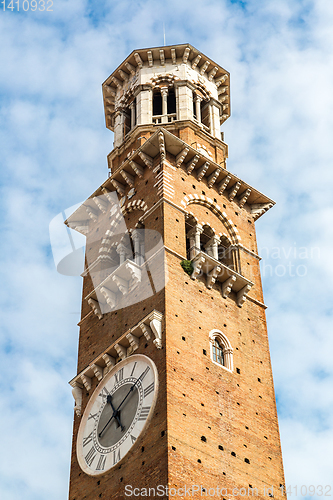 Image of Clock tower in Verona, Italy