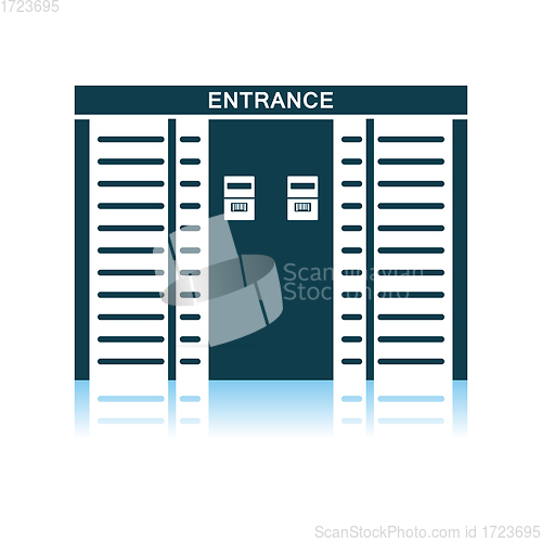 Image of Stadium Entrance Turnstile Icon