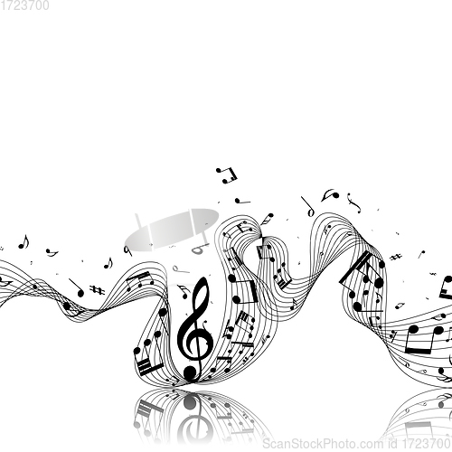 Image of Musical Notes Design