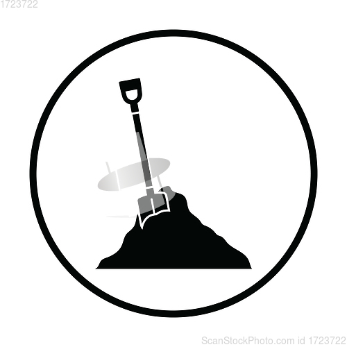 Image of Icon of Construction shovel and sand