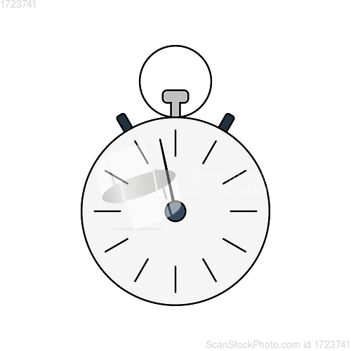 Image of Flat design icon of Stopwatch