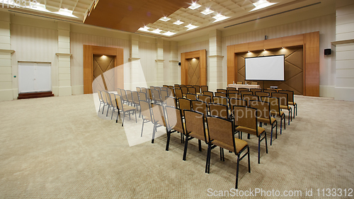 Image of Empty interior of conference hall.