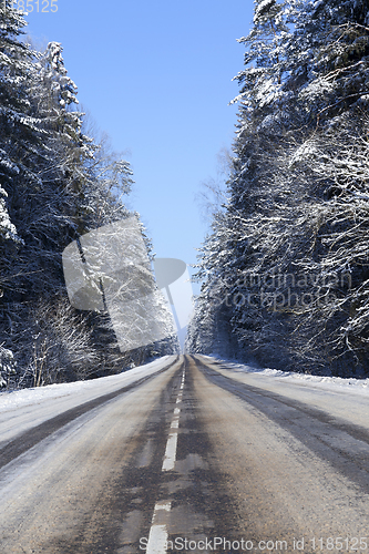 Image of Snow drifts in winter