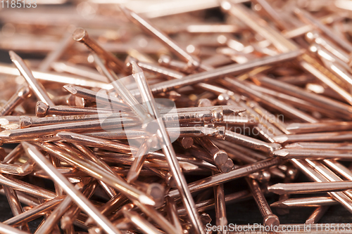 Image of copper finish nails