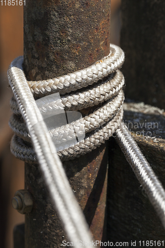 Image of pipe and ropes