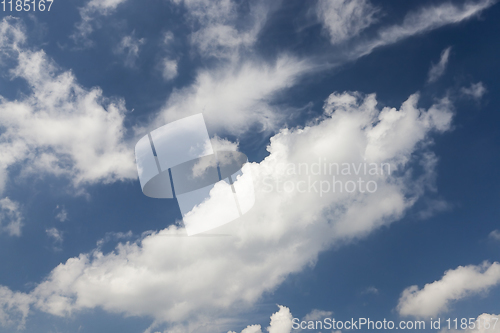 Image of Blue sky and clouds