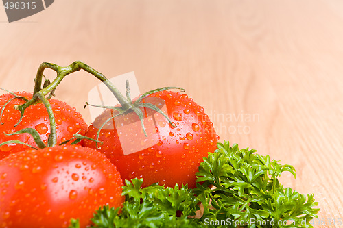 Image of tomatoes on kitchen countertop