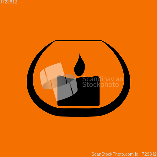 Image of Candle In Glass Icon