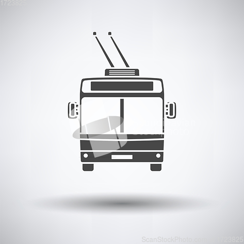 Image of Trolleybus icon front view