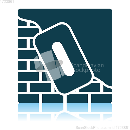 Image of Icon Of Plastered Brick Wall