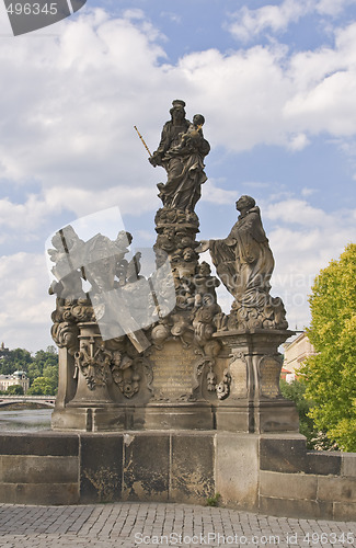 Image of Statue on Charles Bridge,Prague