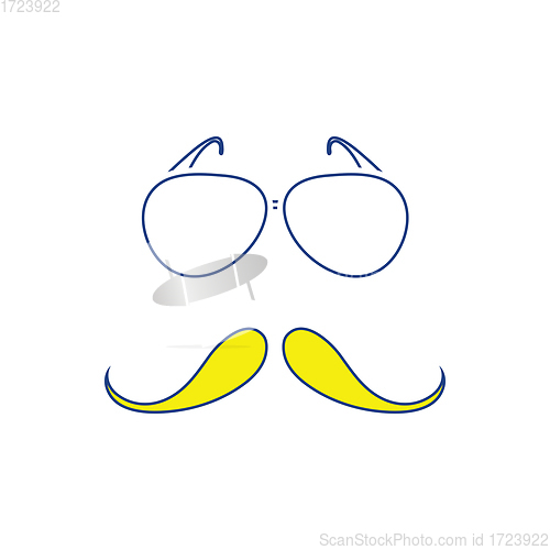 Image of Glasses and mustache icon