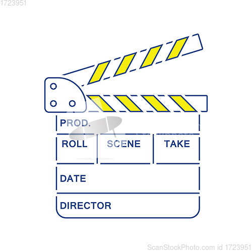 Image of Movie clap board icon