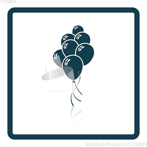 Image of Party balloons and stars icon