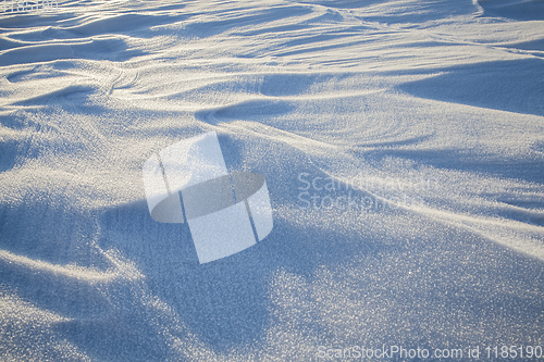 Image of Snow drifts in winter