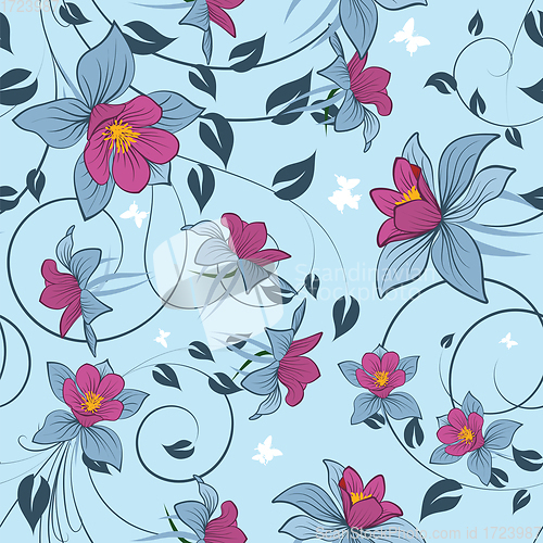 Image of Seamless floral pattern