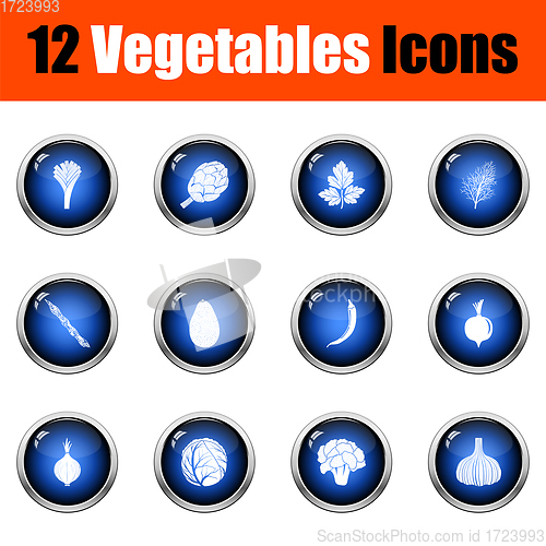 Image of Vegetables Icon Set