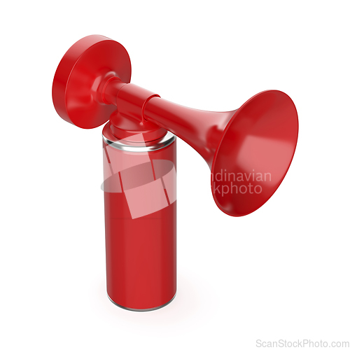 Image of Red portable air horn