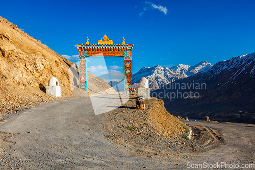 Image of Gates of Ki gompa, Spiti Valley, Himachal Pradesh