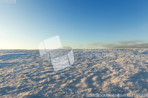 Image of uneven drifts of white snow