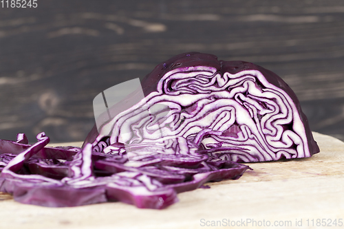 Image of colored violet cabbage